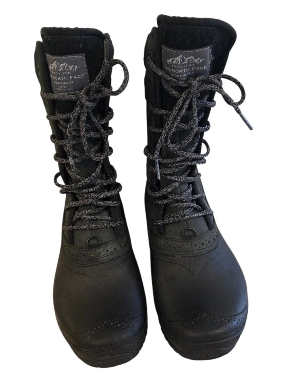 The North Face Shellista ll Mid Black Insulated Lace-Up Winter Boots 9